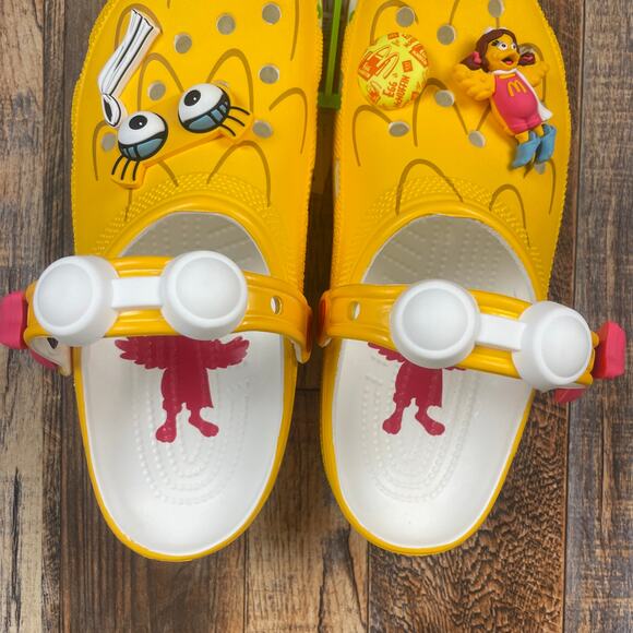 Crocs X McDonald's Adult Unisex M9/W11 Yellow Birdie Classic Clog - Picture 7 of 16